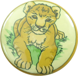 Kleiner Tiger Button